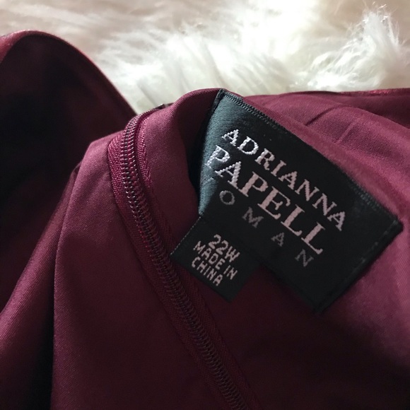 Burgundy Cross Top Dress - Picture 3 of 8